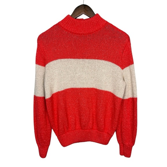 Aerie Oh-Snow-Soft Mock Neck Orange Slouchy Sweater - Picture 7 of 7